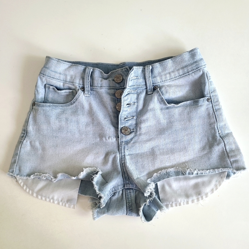 Rewash Light Blue Stretchy Jean Shorts